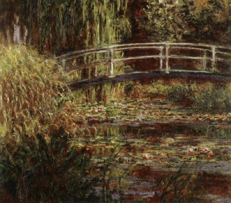 Claude Monet Water Lily Pool,Harmony in Pink China oil painting art